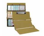 WhiteCoat Clipboard® Trifold - Tactical Brown Cardiology Edition